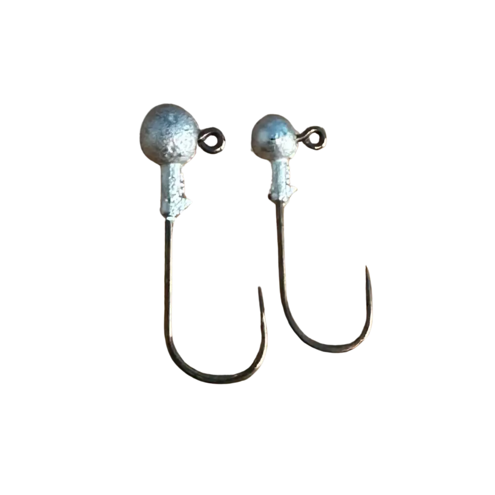 ATX Unpainted Plain Jigheads – Lead Collar Crappie Jig Heads (10 Pack) | Size: 1/64 1/32 1/16 - Fishing Lures