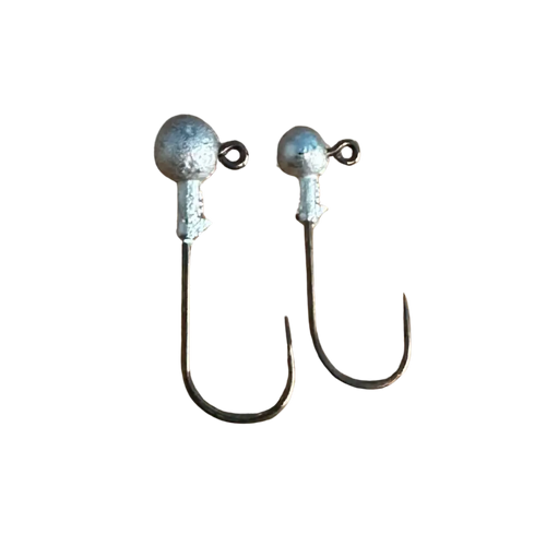 ATX Unpainted Plain Jigheads – Lead Collar Crappie Jig Heads (10 Pack) | Size: 1/64 1/32 1/16 - Fishing Lures