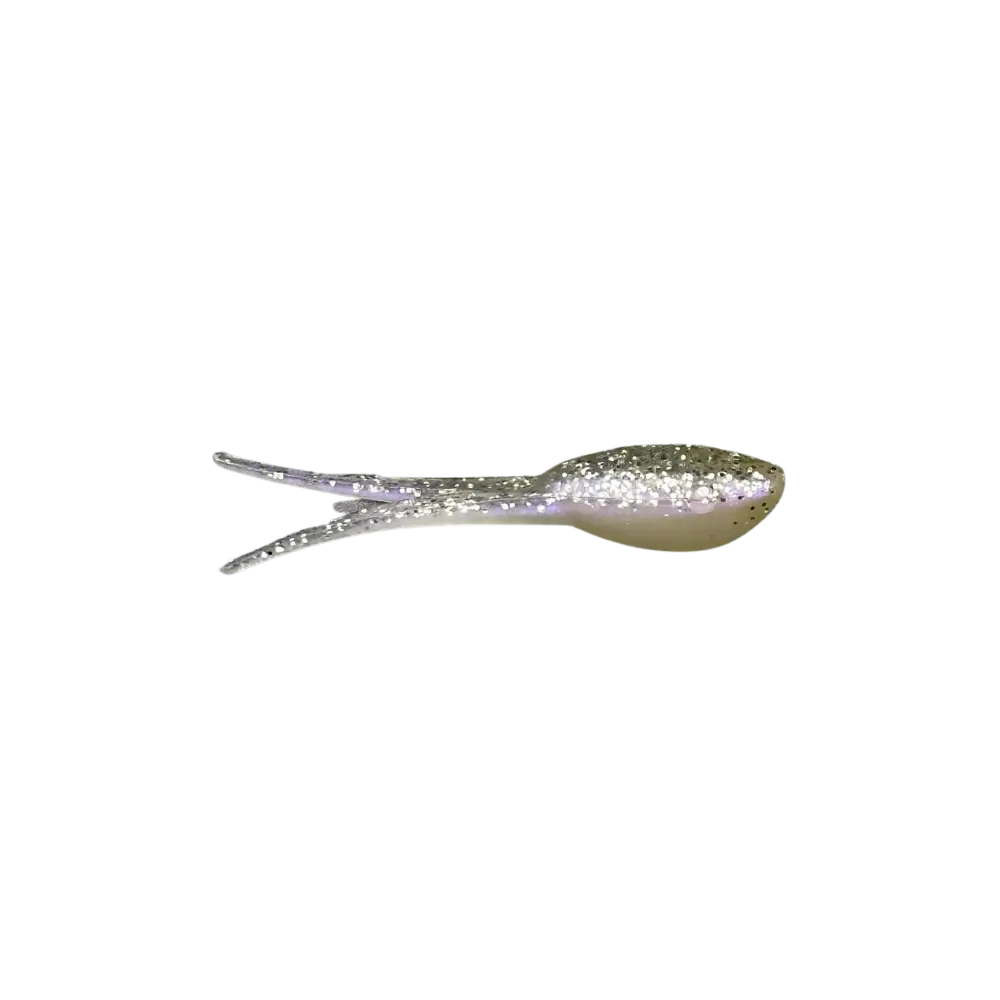 ATX Wicked Shad – USA-Made Crappie Soft Plastic (20 Colors 3 Sizes 14 Pack) | Color: Milk/Green Tail Milk Baja Bug Blue