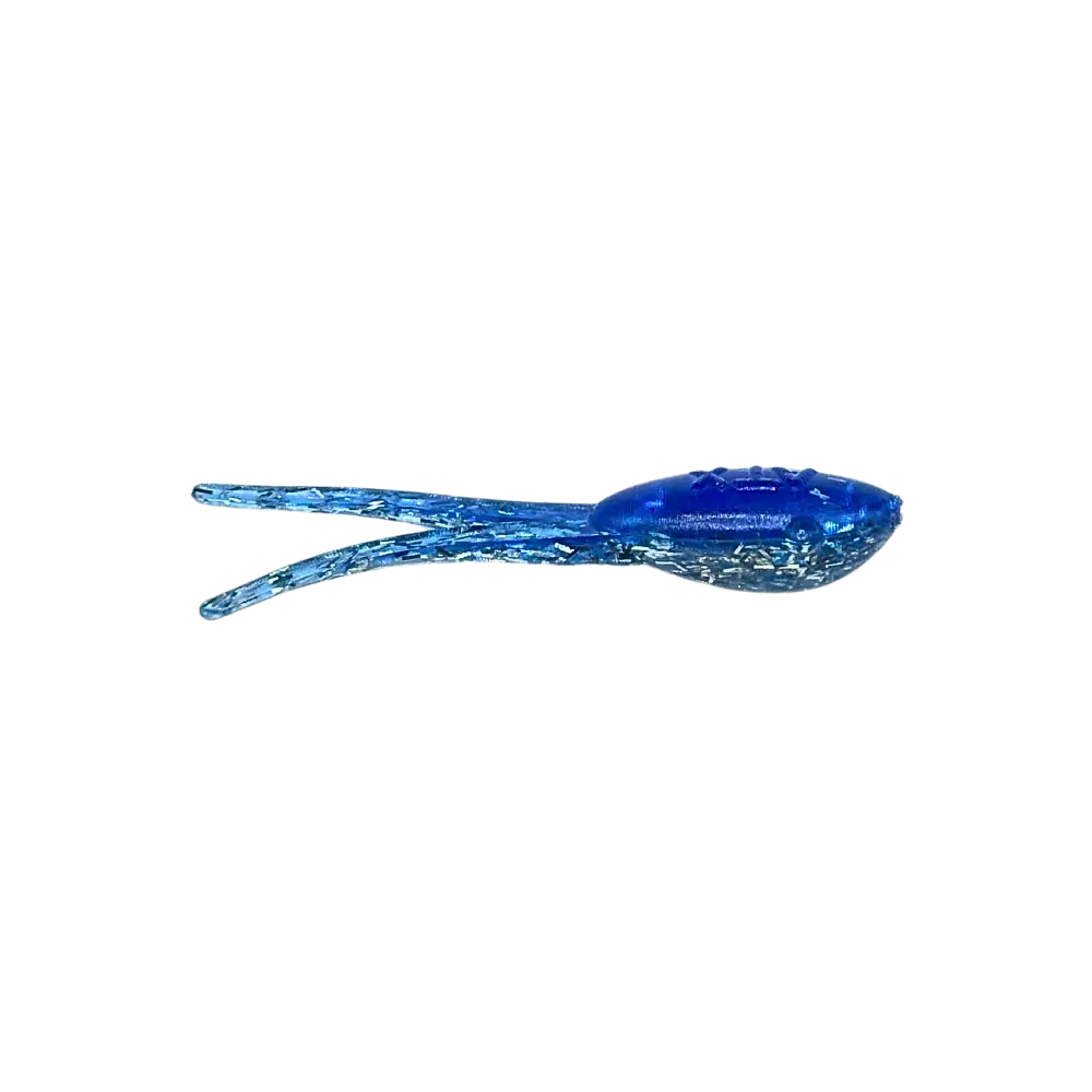 ATX Wicked Shad – USA-Made Crappie Soft Plastic (20 Colors 3 Sizes 14 Pack) | Color: Milk/Green Tail Milk Baja Bug Blue