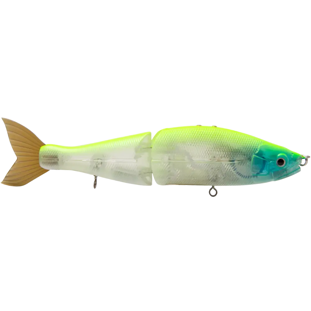 B Venom 6’’ Swimbait for Musky Stripers & Bass – EBS MultiTouch | Variable Weight | Color: Blue Pearl Chartreuse