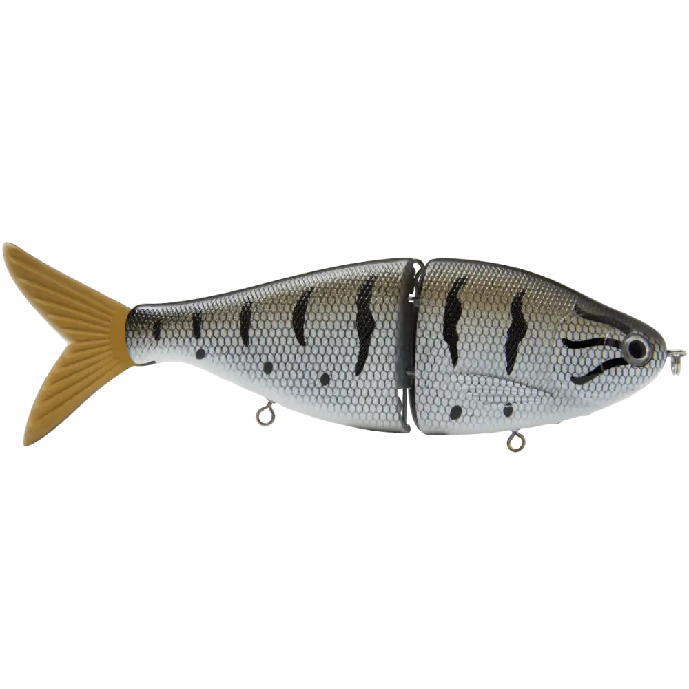 B Viper 6’’ Glide Bait for Musky Pike & Stripers – EBS MultiTouch | Variable Weight | Color: Brown Hitch Baby Bass