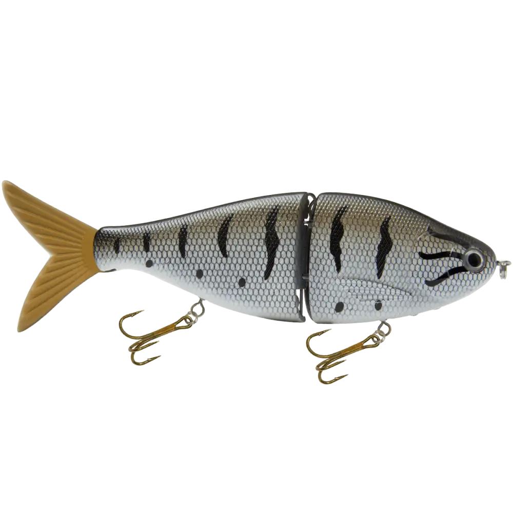 B Viper 6’’ Glide Bait for Musky Pike & Stripers – EBS MultiTouch | Variable Weight | Color: Brown Hitch Baby Bass