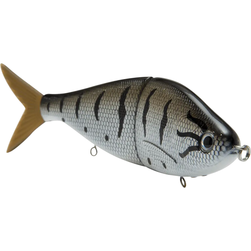 B Viper 6’’ Glide Bait for Musky Pike & Stripers – EBS MultiTouch | Variable Weight | Color: Brown Hitch Baby Bass