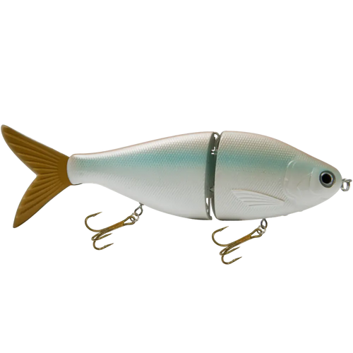 B Viper 6’’ Glide Bait for Musky Pike & Stripers – EBS MultiTouch | Variable Weight | Color: Brown Hitch Baby Bass