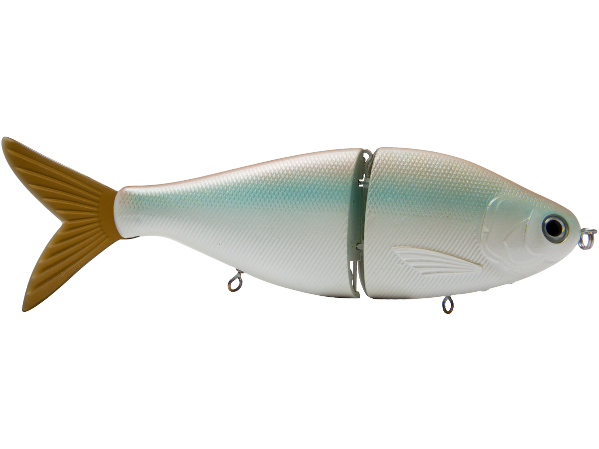 B Viper 8’’ Glide Bait for Musky Pike & Stripers – EBS MultiTouch | Variable Weight | Color: Blue Pearl Chartreuse Baby