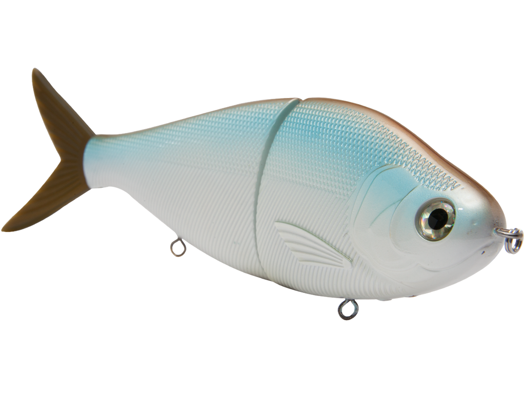 B Viper 8’’ Glide Bait for Musky Pike & Stripers – EBS MultiTouch | Variable Weight | Color: Blue Pearl Chartreuse Baby
