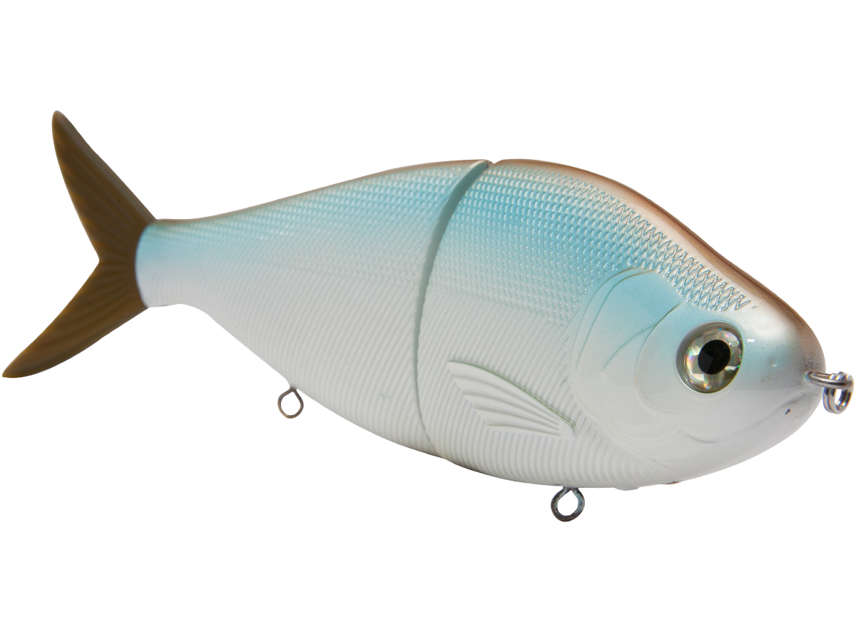 B Viper 8’’ Glide Bait for Musky Pike & Stripers – EBS MultiTouch | Variable Weight | Color: Blue Pearl Chartreuse Baby