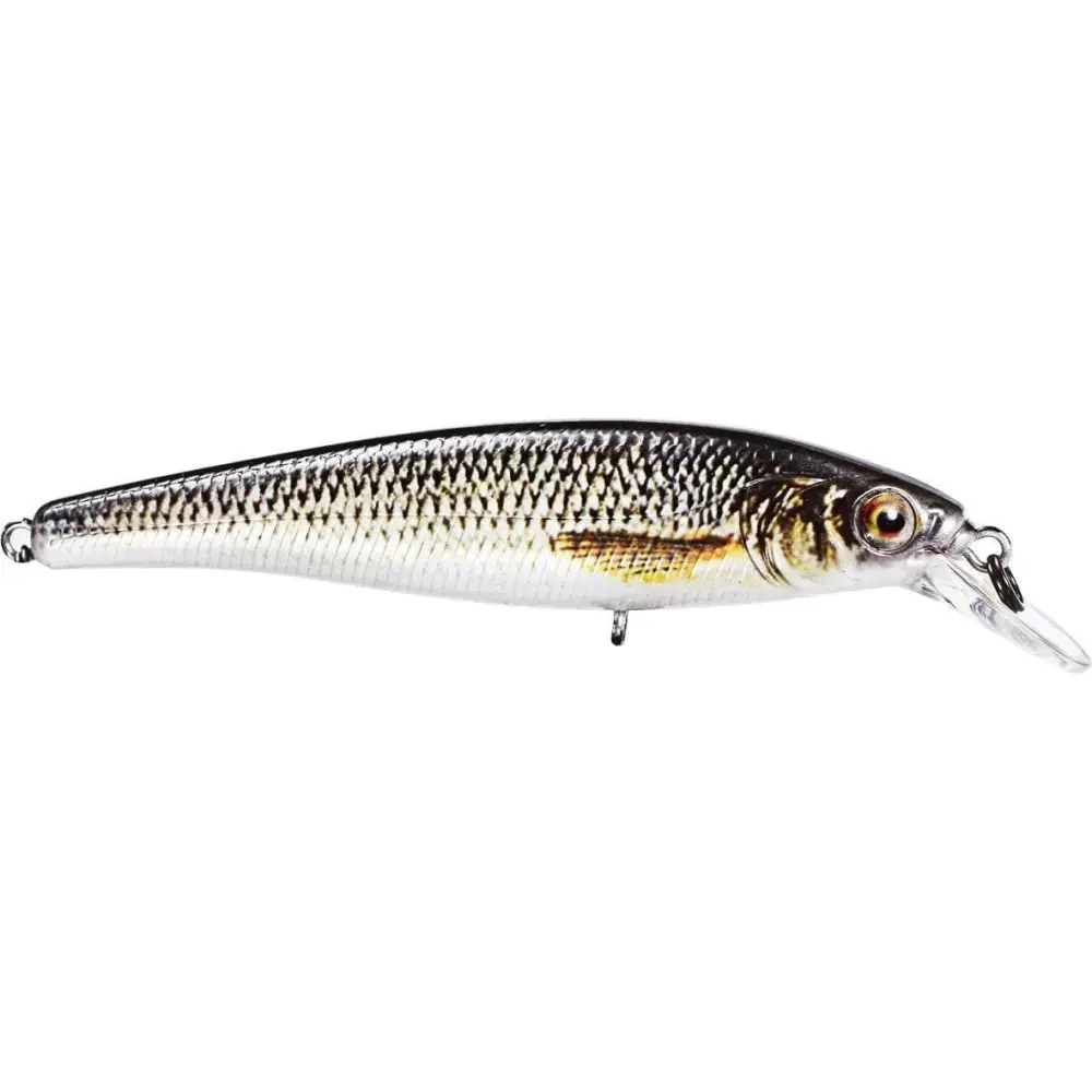 Baker Lures JLD Series 3 Jerkbait, Magnetic Weight System VMC Trebles 2 Colors | Color: Black Scale Silver Back
