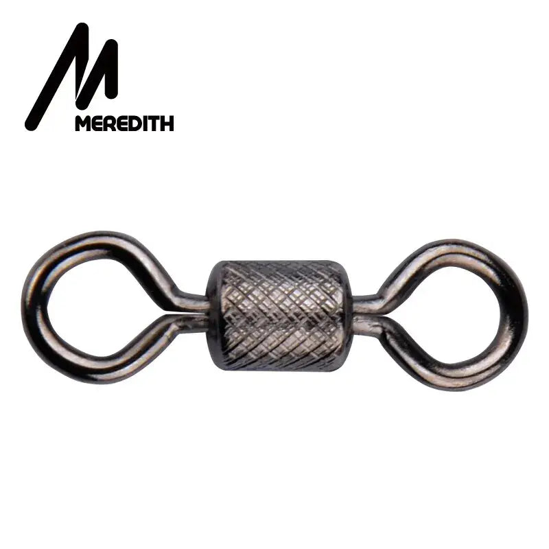 Ball Bearing Swivel with Safety Snap – 302 Stainless Steel 50pc (4 Sizes) | Color: Size6 12mm 28kg Size10 9mm 13kg