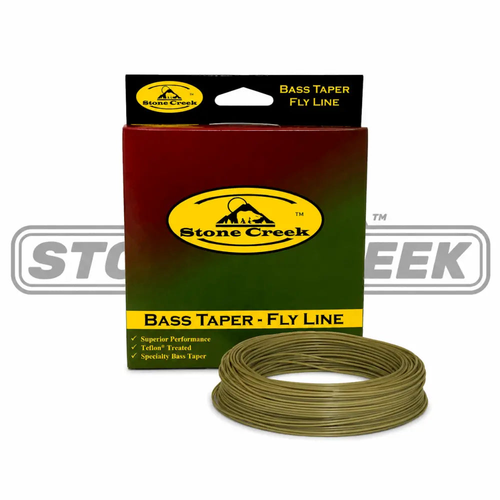 Bass Taper Fly Line | Color: Olive Yellow | Weight: 6 wt. 8 9 10 - Fishing Lines & Leaders