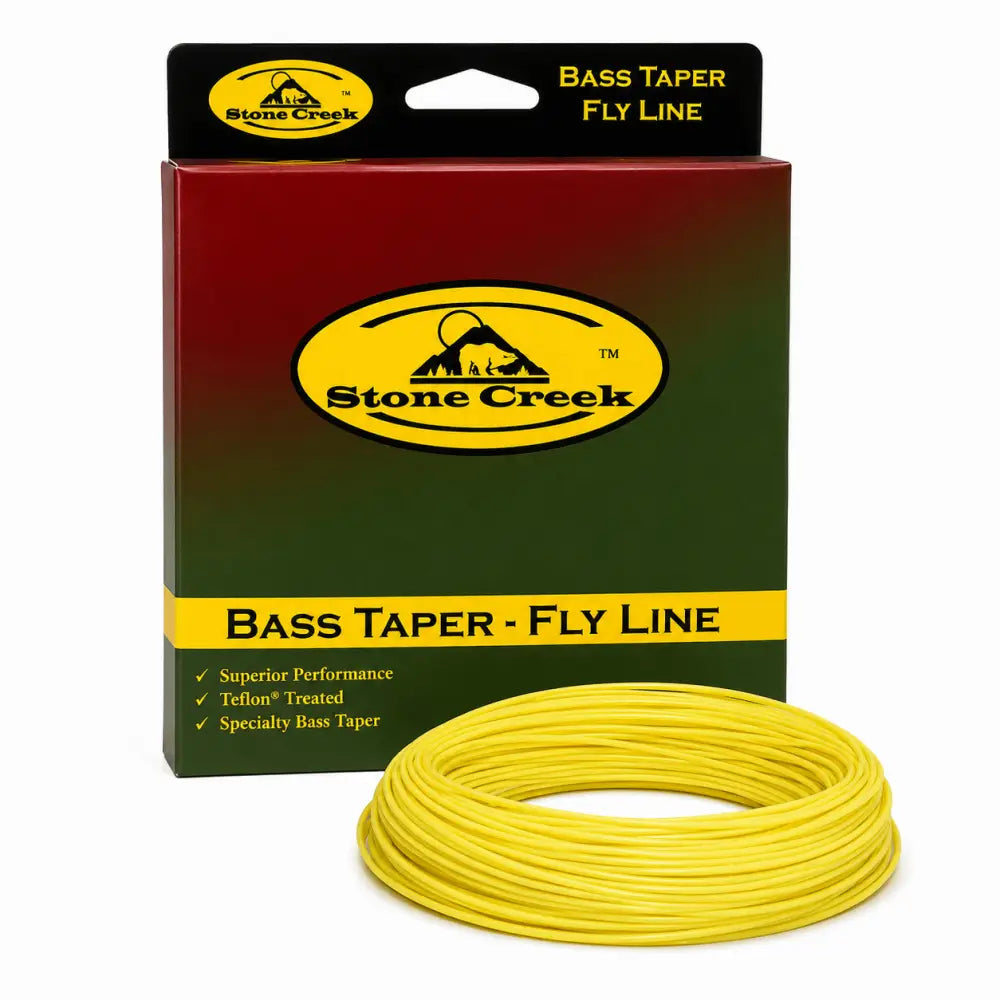 Bass Taper Fly Line | Color: Olive Yellow | Weight: 6 wt. 8 9 10 - Fishing Lines & Leaders