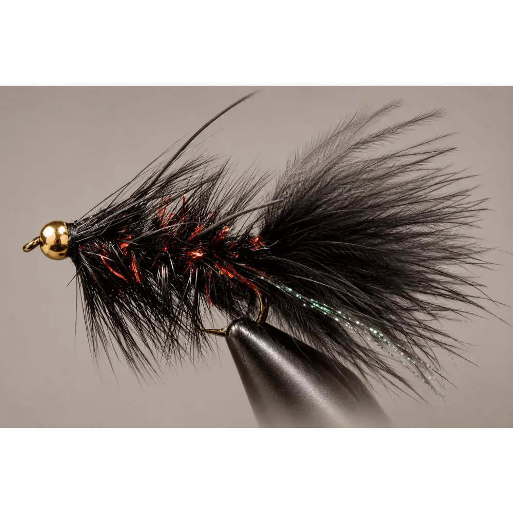 Bead Head Woolly Bugger Fly – 7 Colors - Red Hombre / 4 / 3 Pack - Fishing Flies