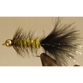 BH Bugger - Olive/Black | Package: 3 Pack | Size: 06 08 12 - Artificial Fishing Flies