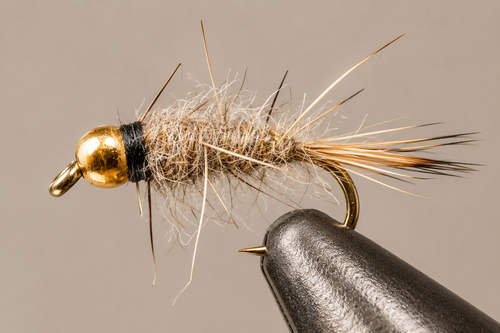 BH Gold Rib Hare’s Ear | Style: Standard Flashback Olive | Size: 08 10 12 14 16 18 20 - 3 Pack - Artificial Fishing