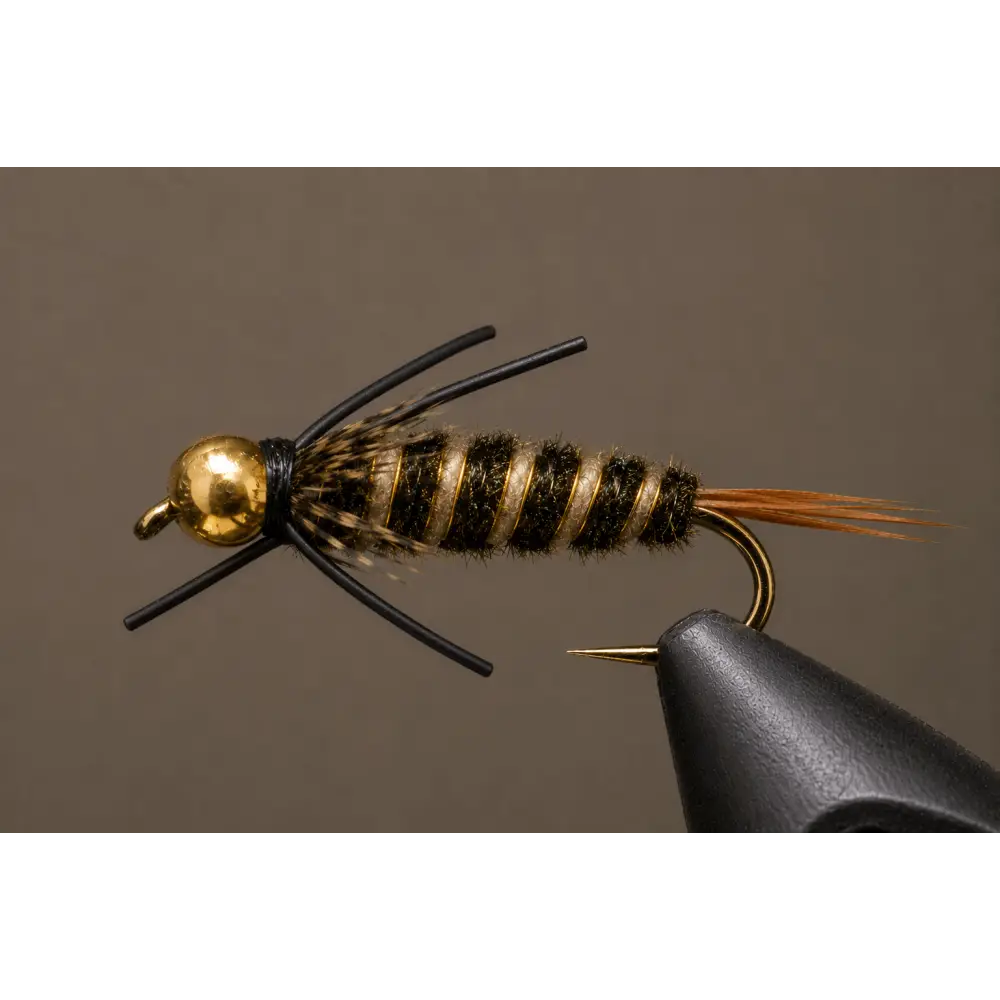 BH Rubber Leg 20 Incher Stonefly | Size: 6 8 10 12 14 | Package: 3 Pack Dozen - Artificial Fishing Flies