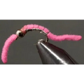 BH Silver Belly Worm - Pink | Size: 8 10 12 | Package: 3 Pack Dozen - Artificial Fishing Flies