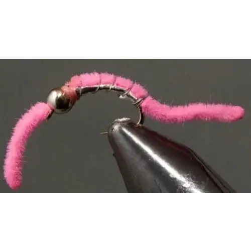 BH Silver Belly Worm - Pink | Size: 8 10 12 | Package: 3 Pack Dozen - Artificial Fishing Flies