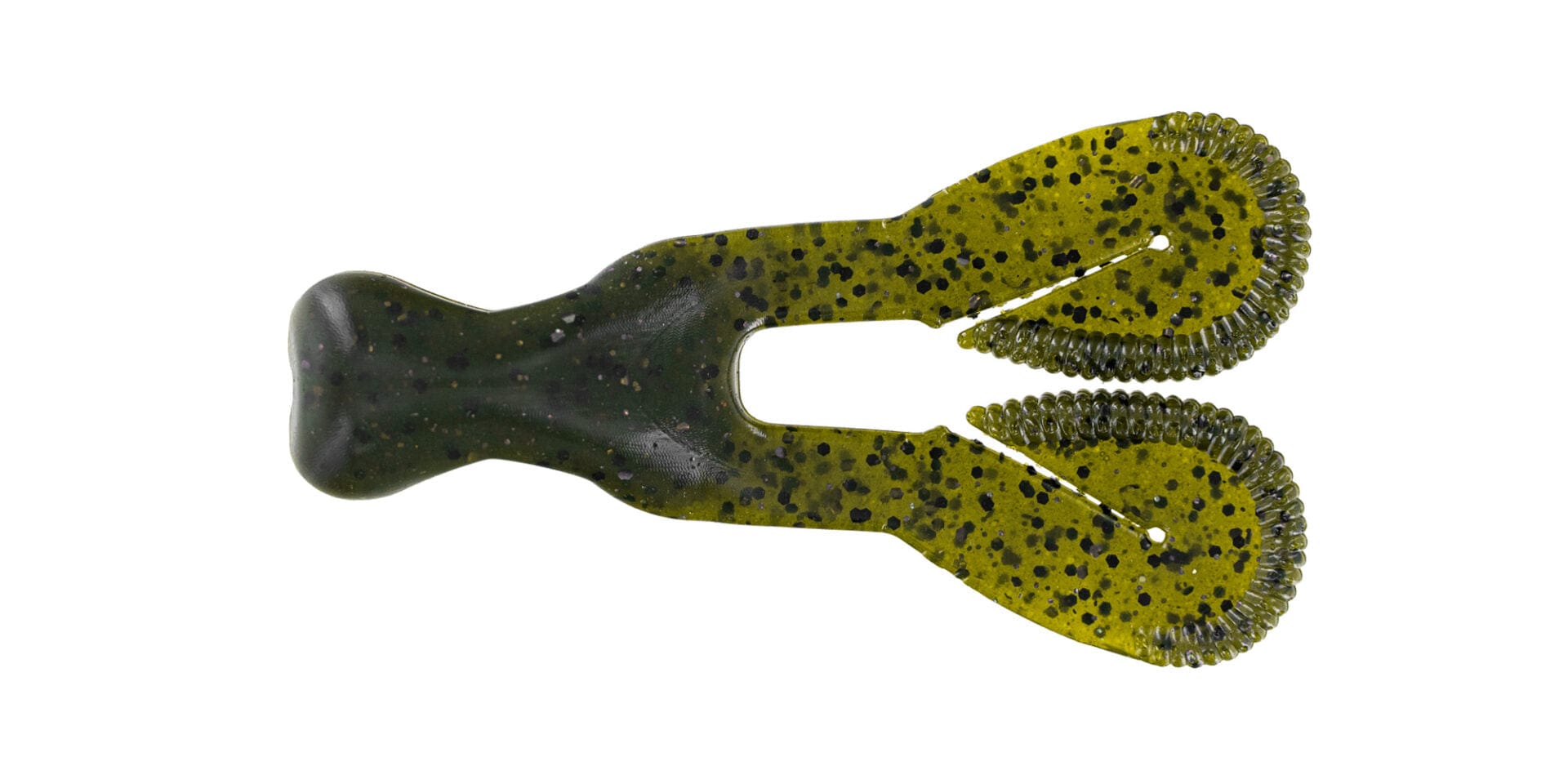 Big Bite Baits Scentsation Ramtail 3.5’’, Scented Jig Trailer 9 Colors | Color: Green Pumpkin Scupper Purple Bully