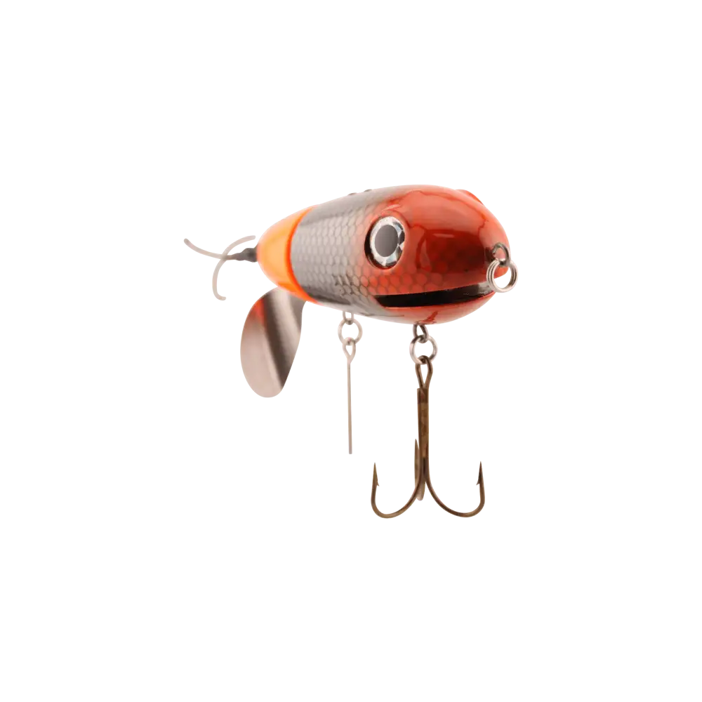 BigMakk 8’’ Trophy Topwater Lure – No Roll Keel + Counterclockwise Tail Prop | EBS Sound | Color: Heat Seeker Disco