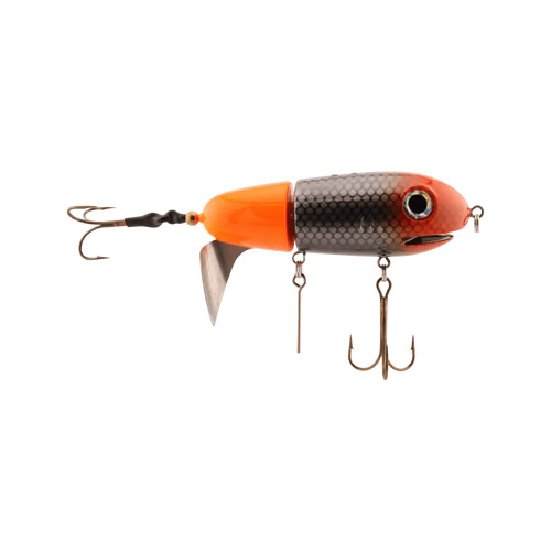 BigMakk 8’’ Trophy Topwater Lure – No Roll Keel + Counterclockwise Tail Prop | EBS Sound | Color: Heat Seeker Disco