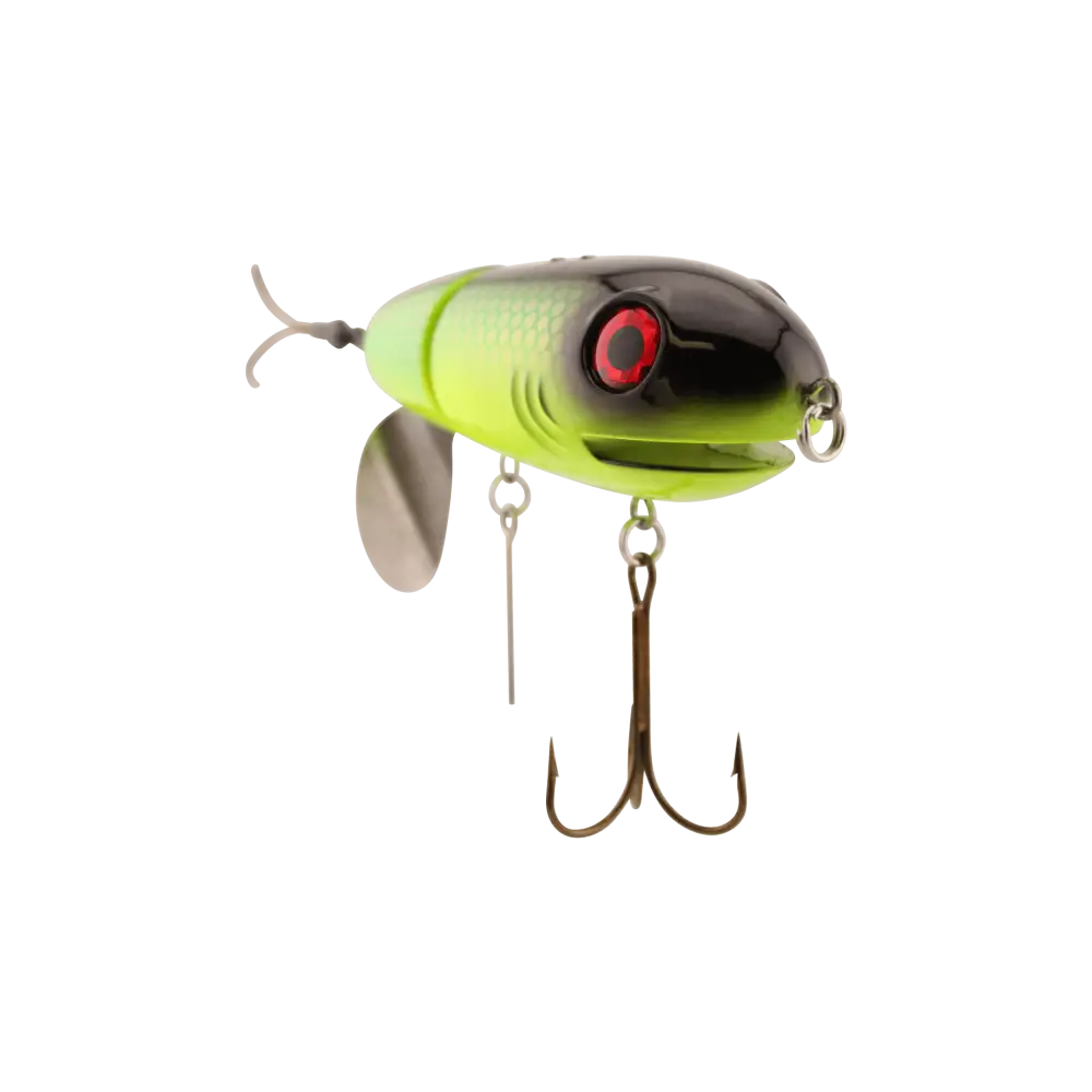 BigMakk 8’’ Trophy Topwater Lure – No Roll Keel + Counterclockwise Tail Prop | EBS Sound | Color: Heat Seeker Disco