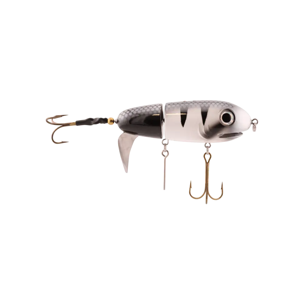BigMakk 8’’ Trophy Topwater Lure – No Roll Keel + Counterclockwise Tail Prop | EBS Sound | Color: Heat Seeker Disco