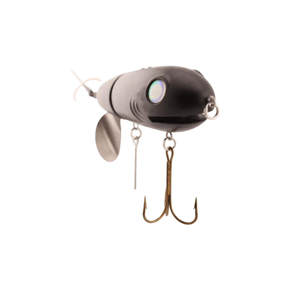 BigMakk 8’’ Trophy Topwater Lure – No Roll Keel + Counterclockwise Tail Prop | EBS Sound | Color: Heat Seeker Disco