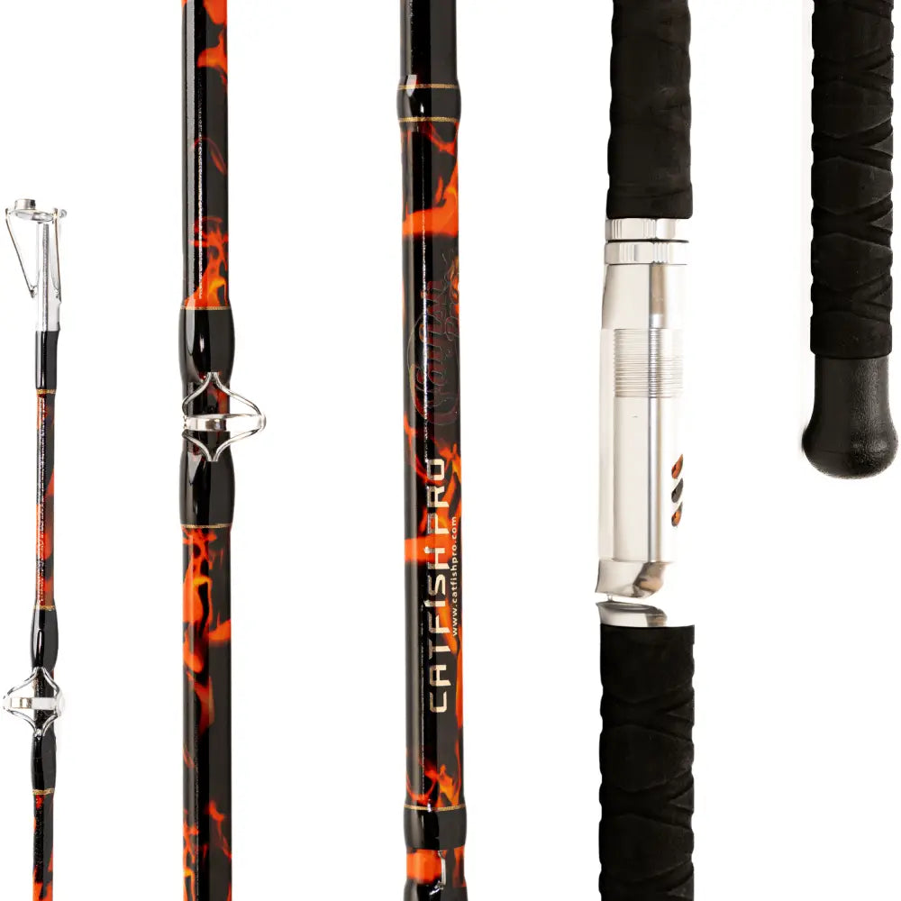 Black Dragon Fire Casting Rod | Action: Medium Medium-Heavy Heavy - Catfish