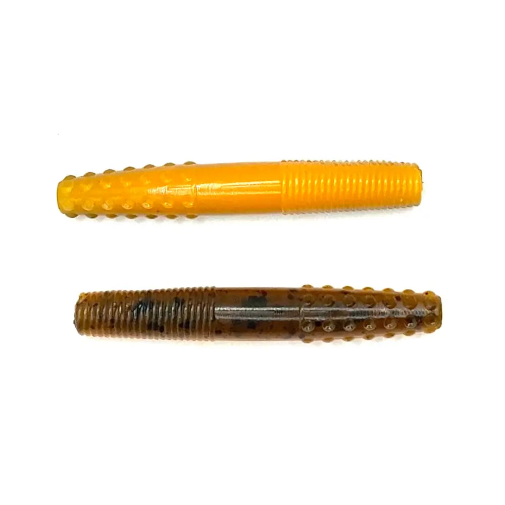 BoDa Ned 2.7’’ Rig Bait – 10-Pack | Hendrix Fishing Co. | Color(s): Red Glitz Green Pumpkin White PB&J Rusty Heat Midas