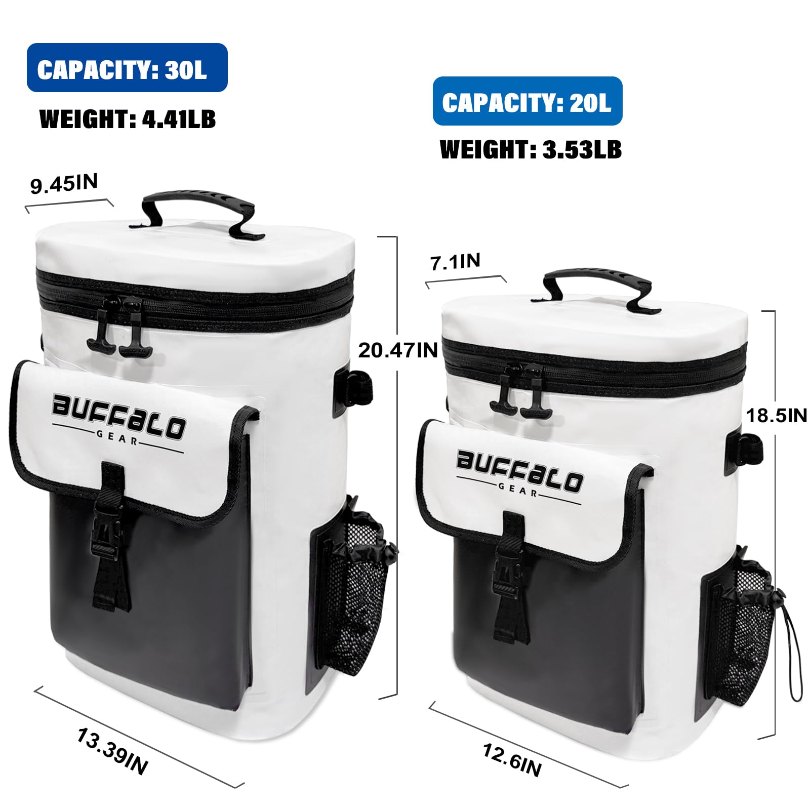 Buffalo Gear 31QT Fish Cooler Backpack Bag