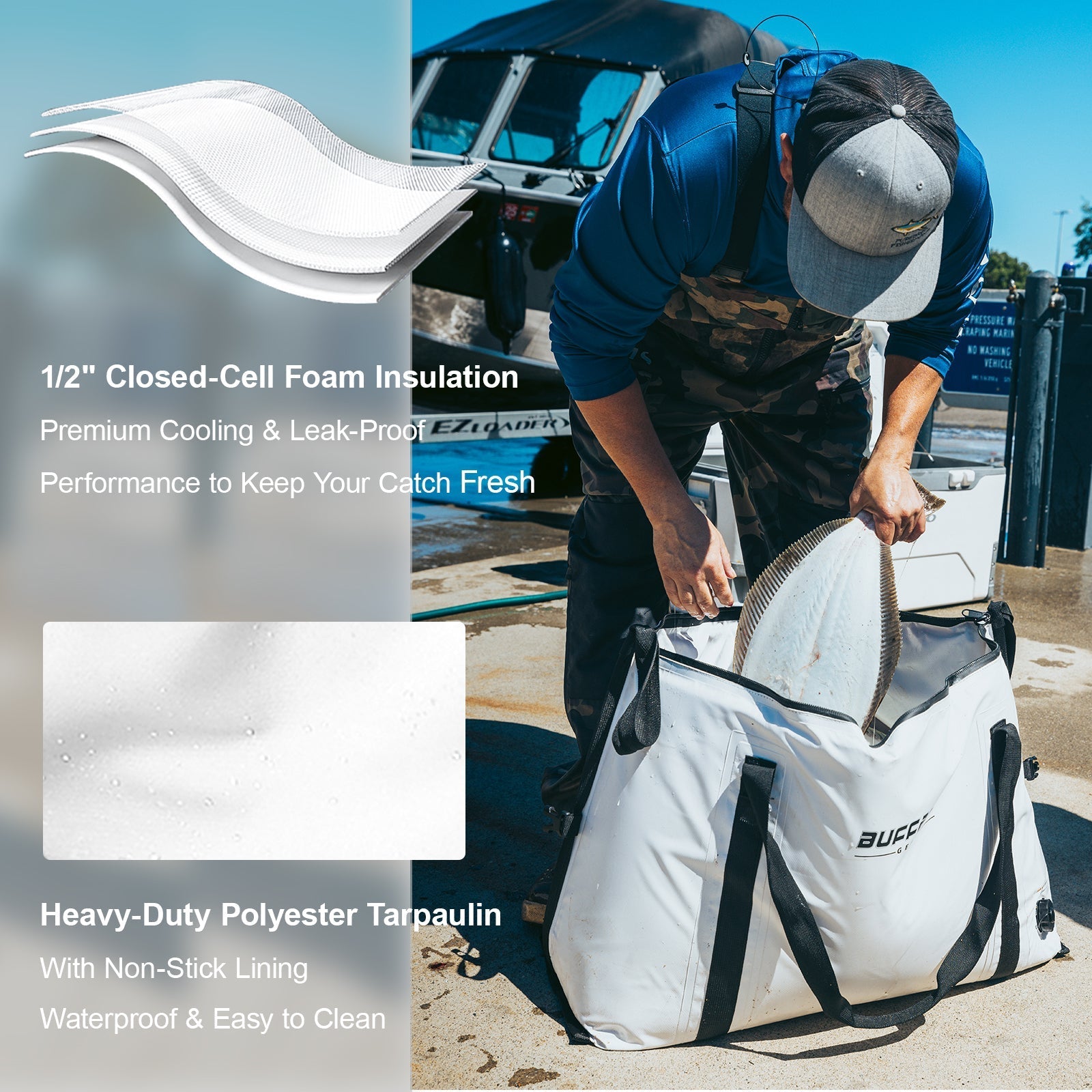 Buffalo Gear 37QT Fish Cooler Bag