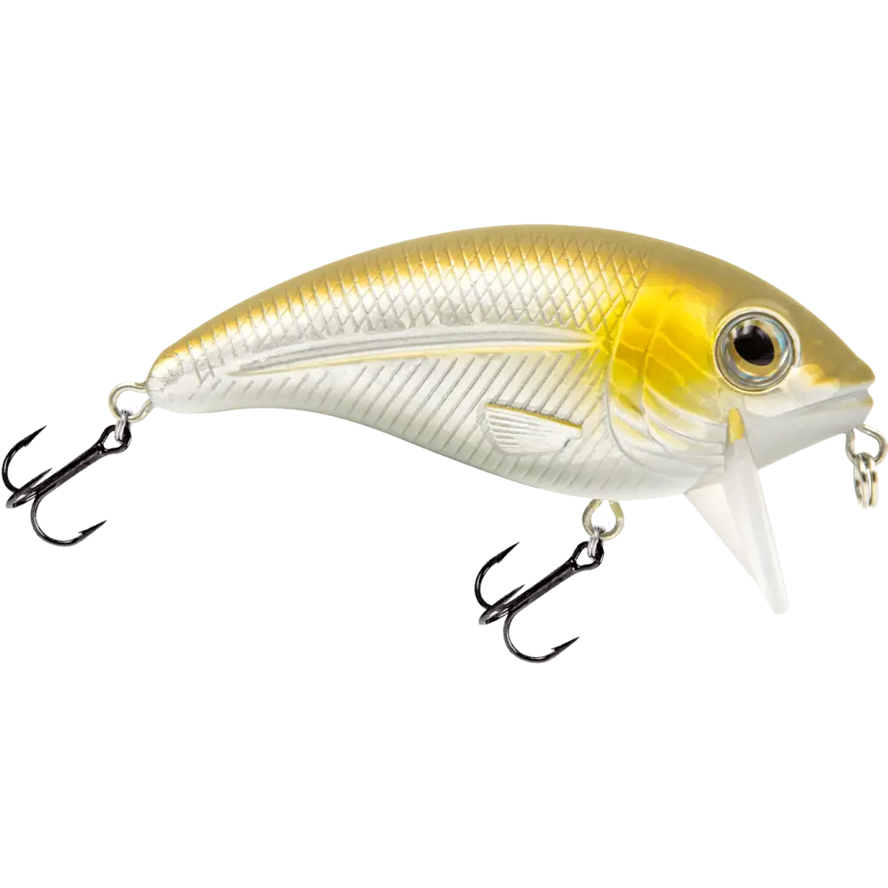 Bull Nose Shallow Crankbait for Bass & Walleye – EBS Sound Technology | Color: Black Back Chrome Shad Chartreuse