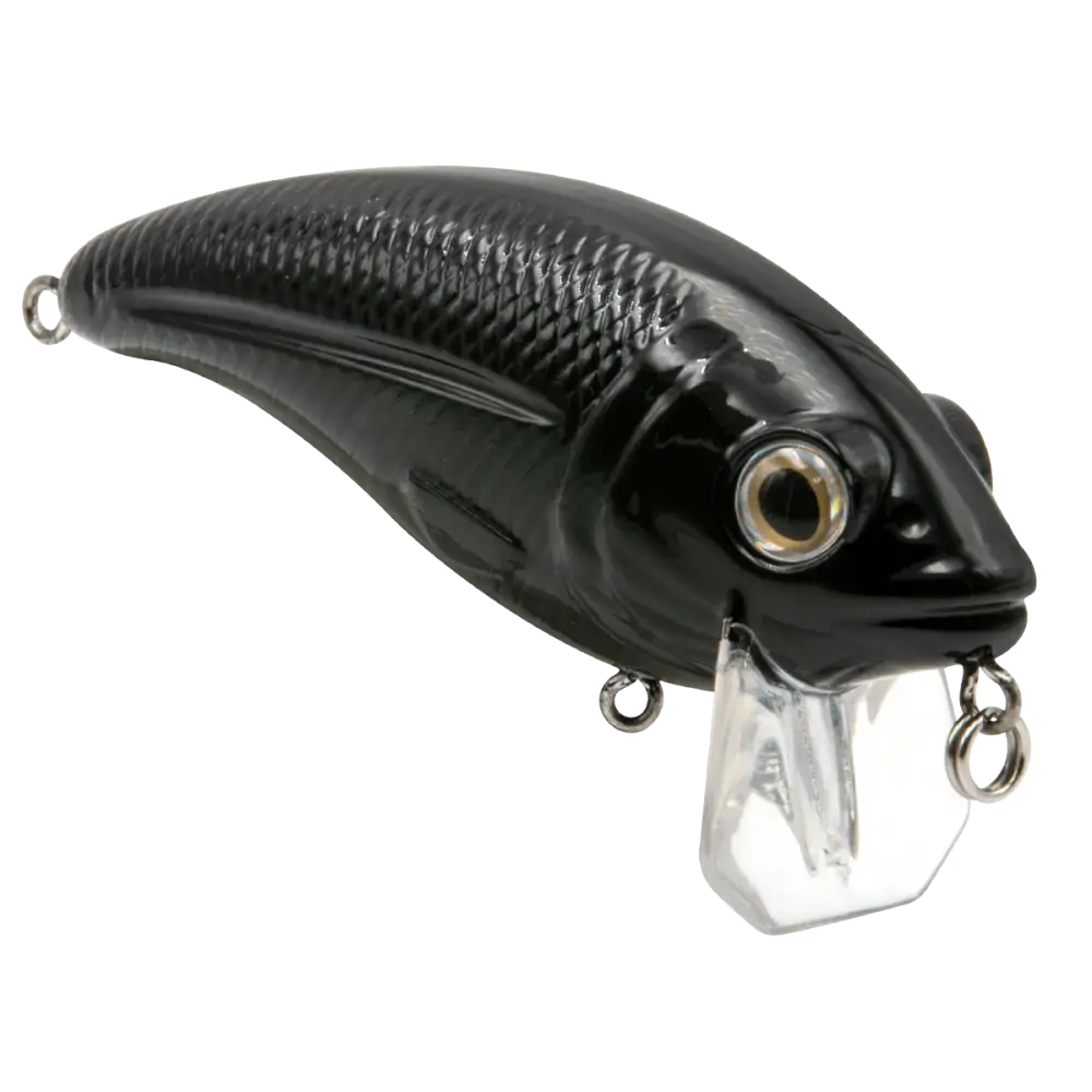Bull Nose Shallow Crankbait for Bass & Walleye – EBS Sound Technology | Color: Black Back Chrome Shad Chartreuse