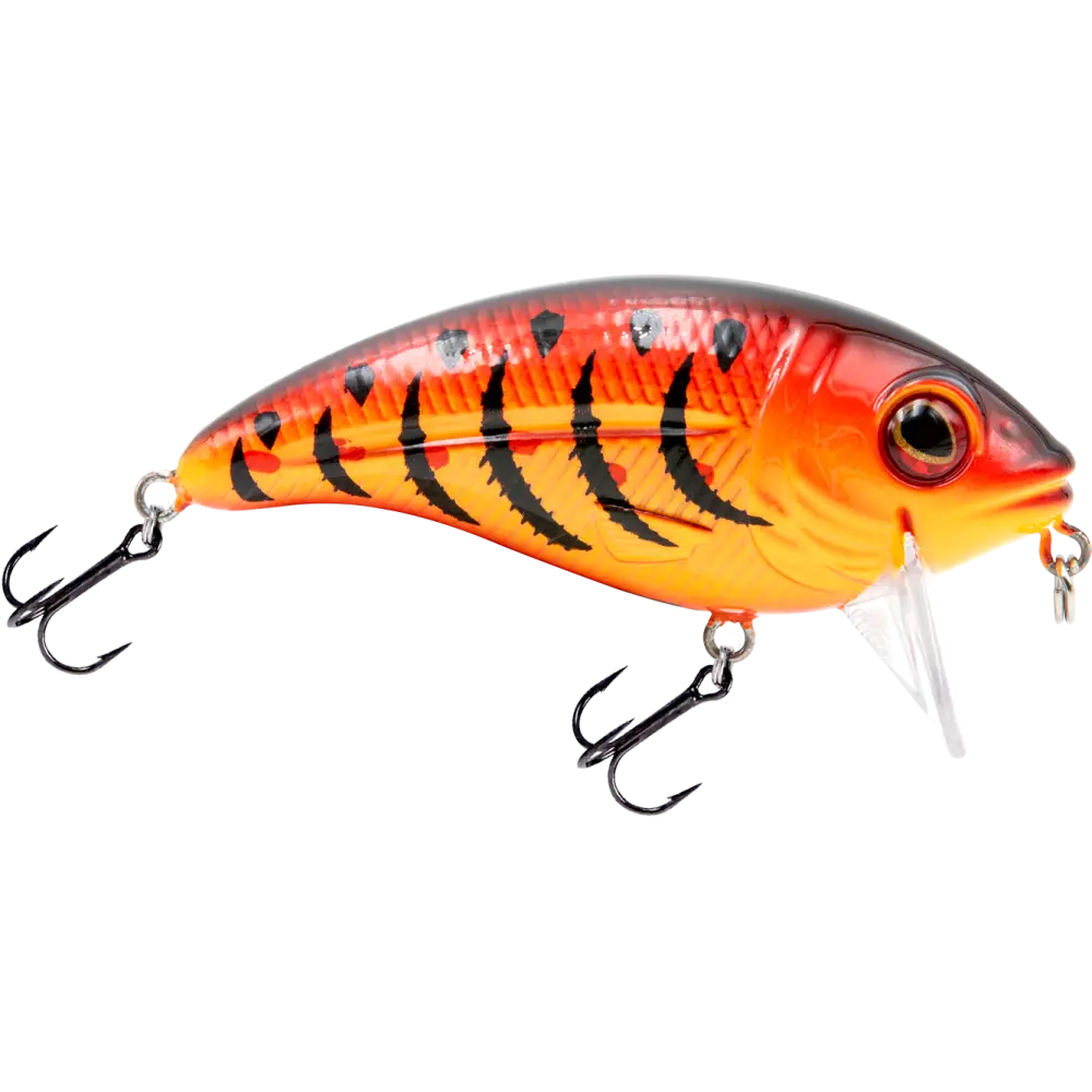 Bull Nose Shallow Crankbait for Bass & Walleye – EBS Sound Technology | Color: Black Back Chrome Shad Chartreuse