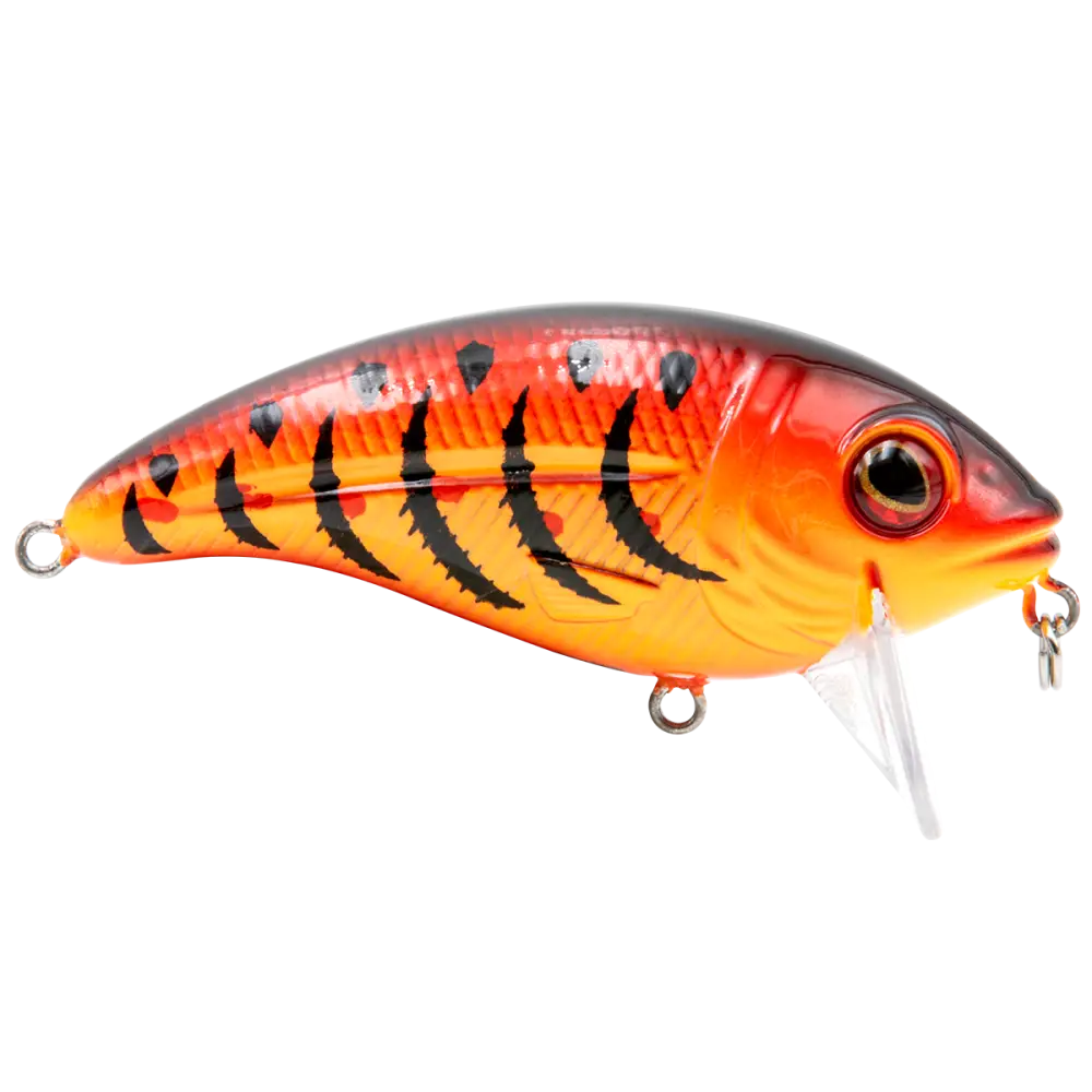 Bull Nose Shallow Crankbait for Bass & Walleye – EBS Sound Technology | Color: Black Back Chrome Shad Chartreuse