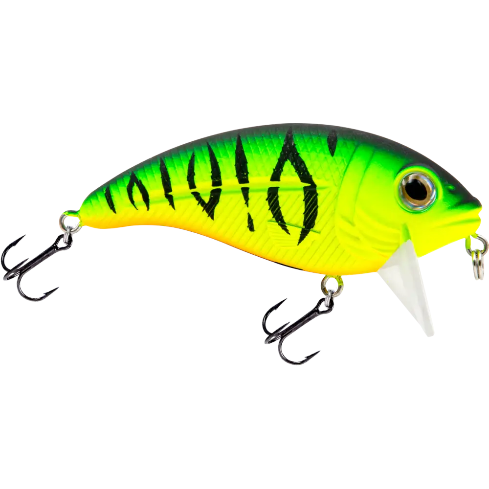 Bull Nose Shallow Crankbait for Bass & Walleye – EBS Sound Technology | Color: Black Back Chrome Shad Chartreuse