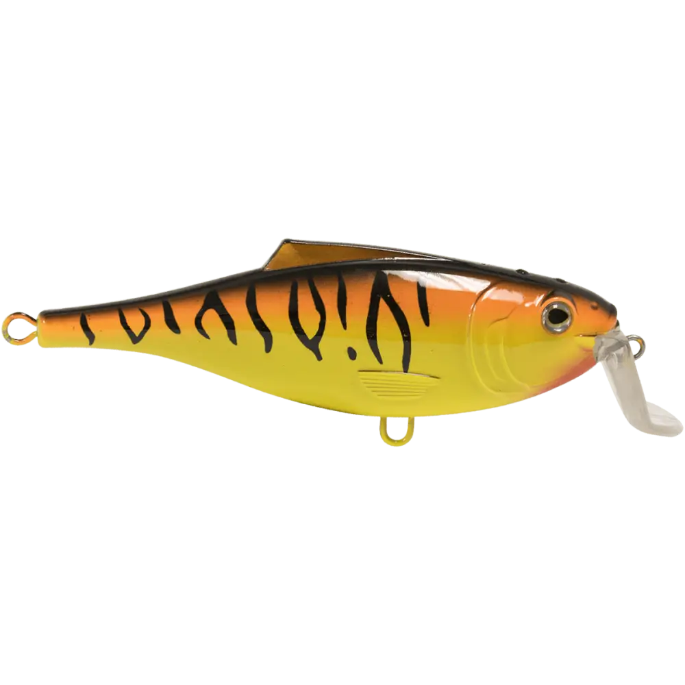 BullDozer Shallow-Diving Crankbait for Musky Pike & Walleye – EBS Sound Technology | Color Sound: Natural Perch