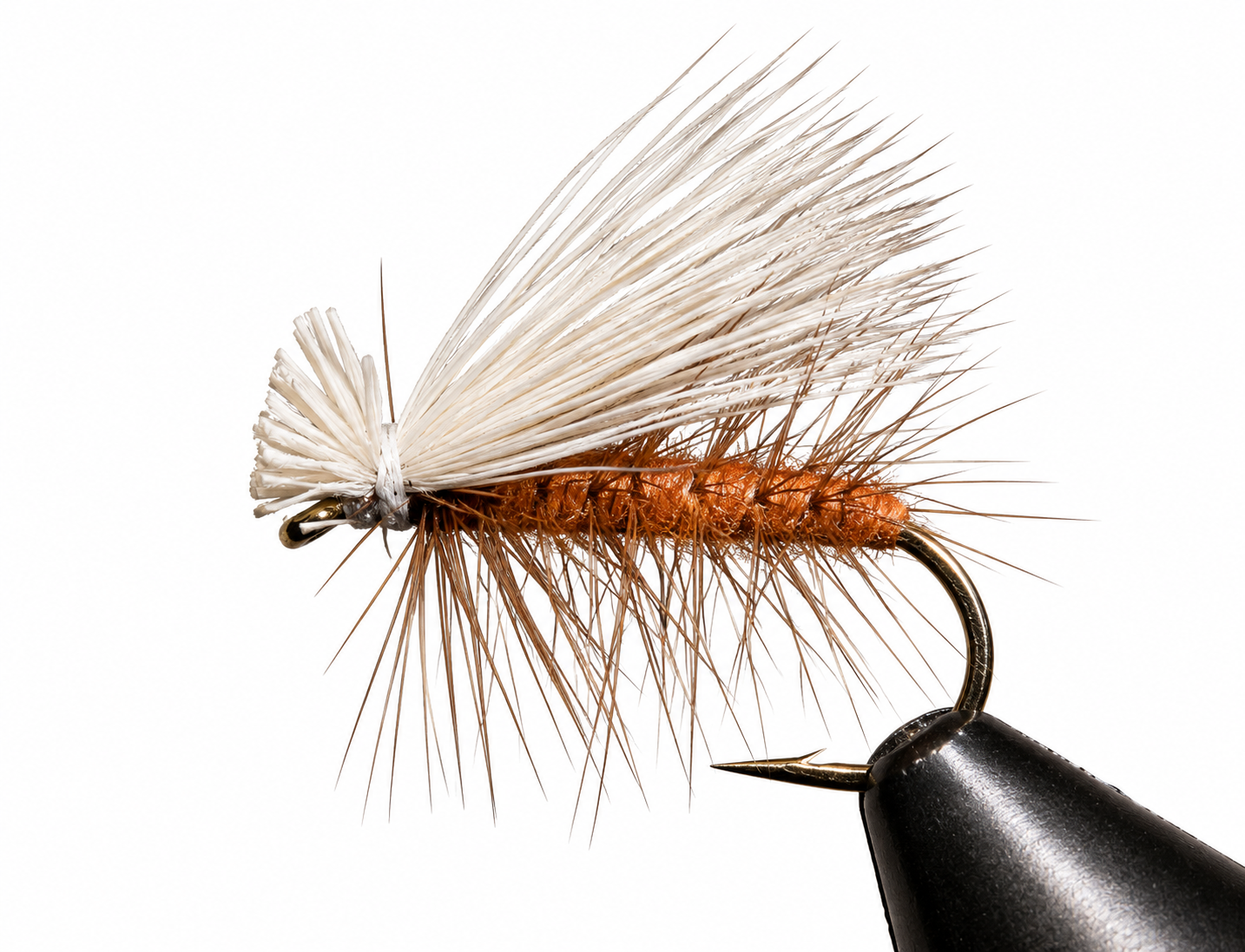 Caddis - Elk Hair | Color: Black Brown Olive Orange Peacock Tan Yellow | Size: 08 10 12 14 16 18 20 - 3 Pack