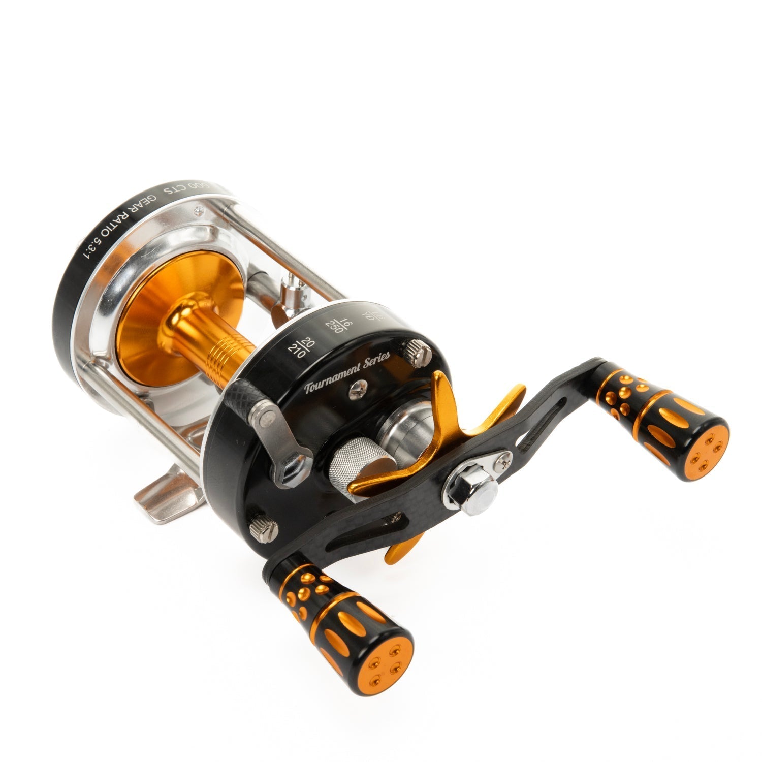 Catfish Pro 600CTS Round Baitcaster Reel Carbon Drag 6 + 1 Bearings