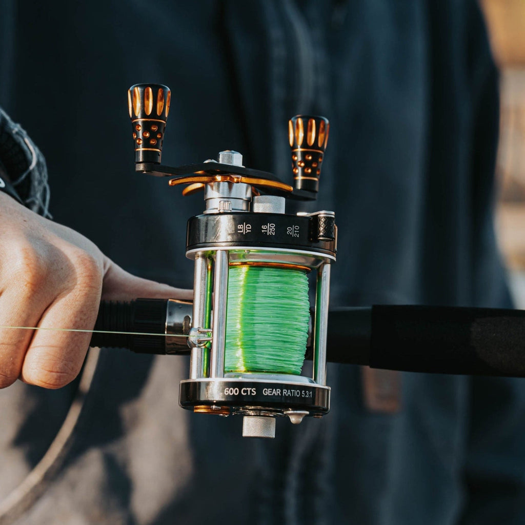 Catfish Pro 600CTS Round Baitcaster Reel Carbon Drag 6 + 1 Bearings - Right