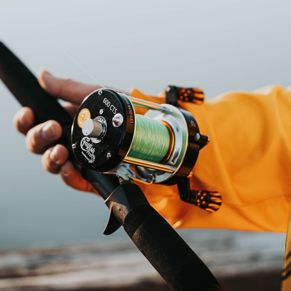 Catfish Pro 600CTS Round Baitcaster Reel Carbon Drag 6 + 1 Bearings
