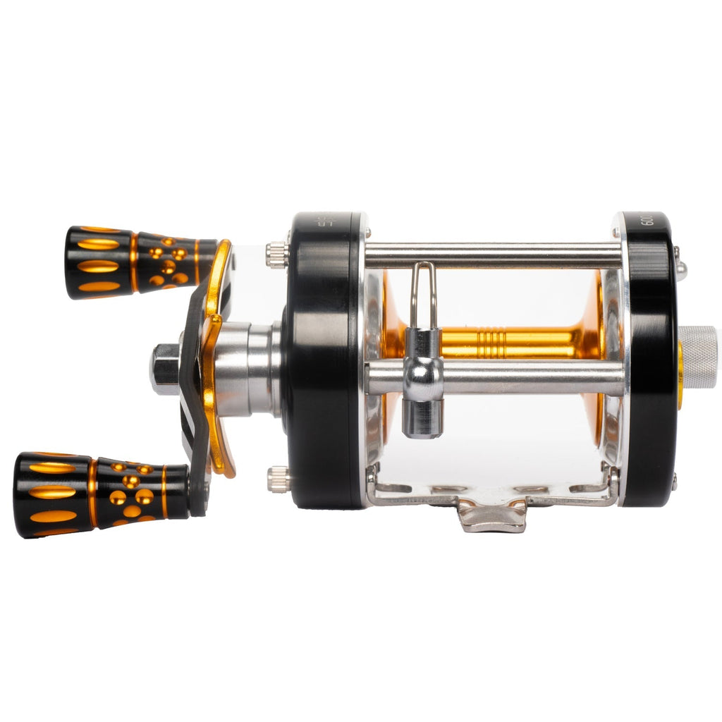 Catfish Pro 600CTS Round Baitcaster Reel Carbon Drag 6 + 1 Bearings