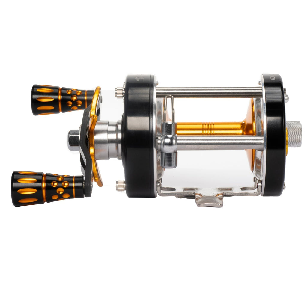 Catfish Pro 600CTS Round Baitcaster Reel Carbon Drag 6 + 1 Bearings