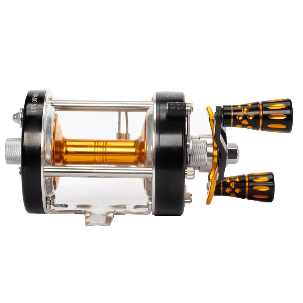 Catfish Pro 600CTS Round Baitcaster Reel Carbon Drag 6 + 1 Bearings