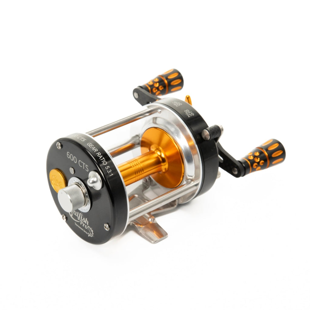 Catfish Pro 600CTS Round Baitcaster Reel Carbon Drag 6 + 1 Bearings