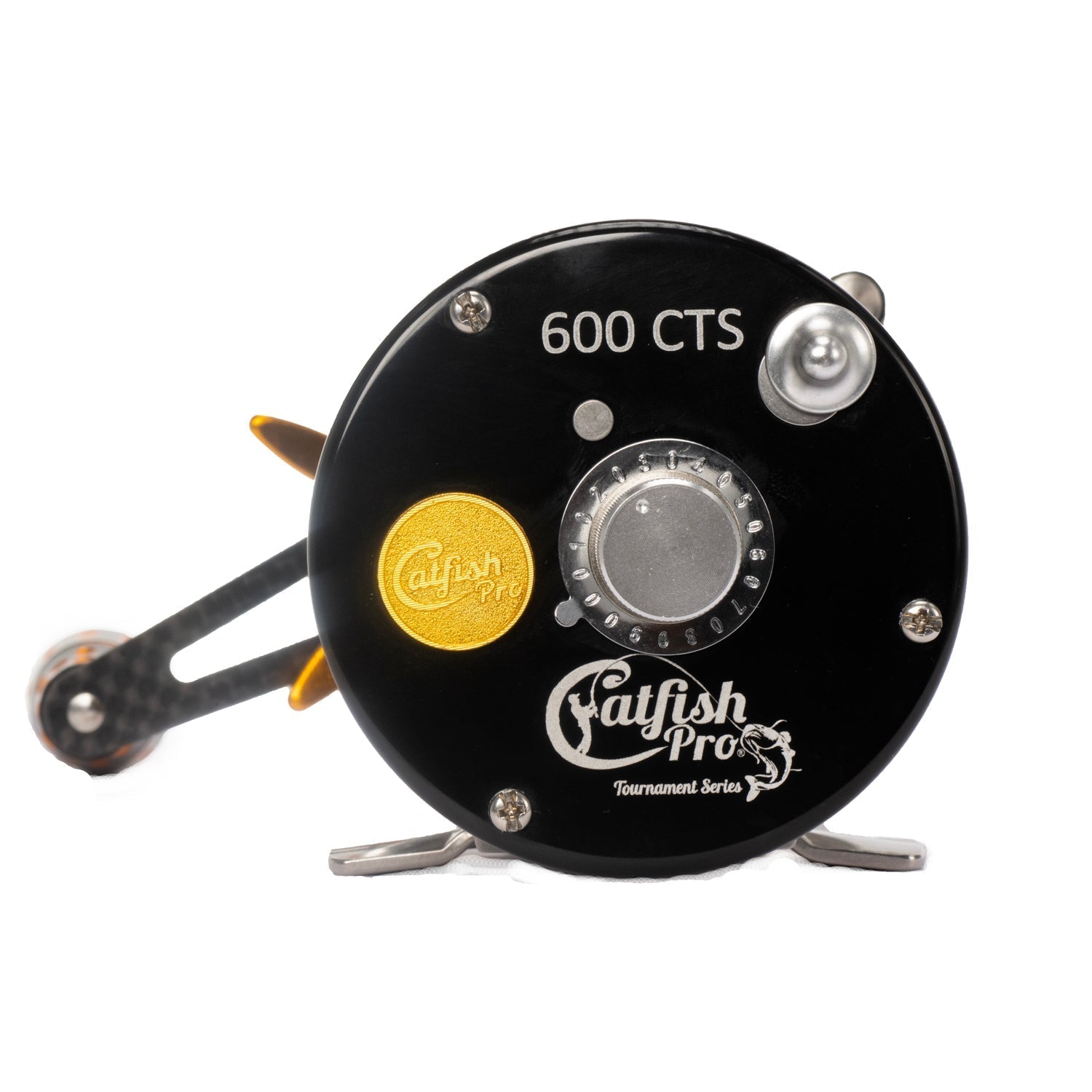 Catfish Pro 600CTS Round Baitcaster Reel Carbon Drag 6 + 1 Bearings