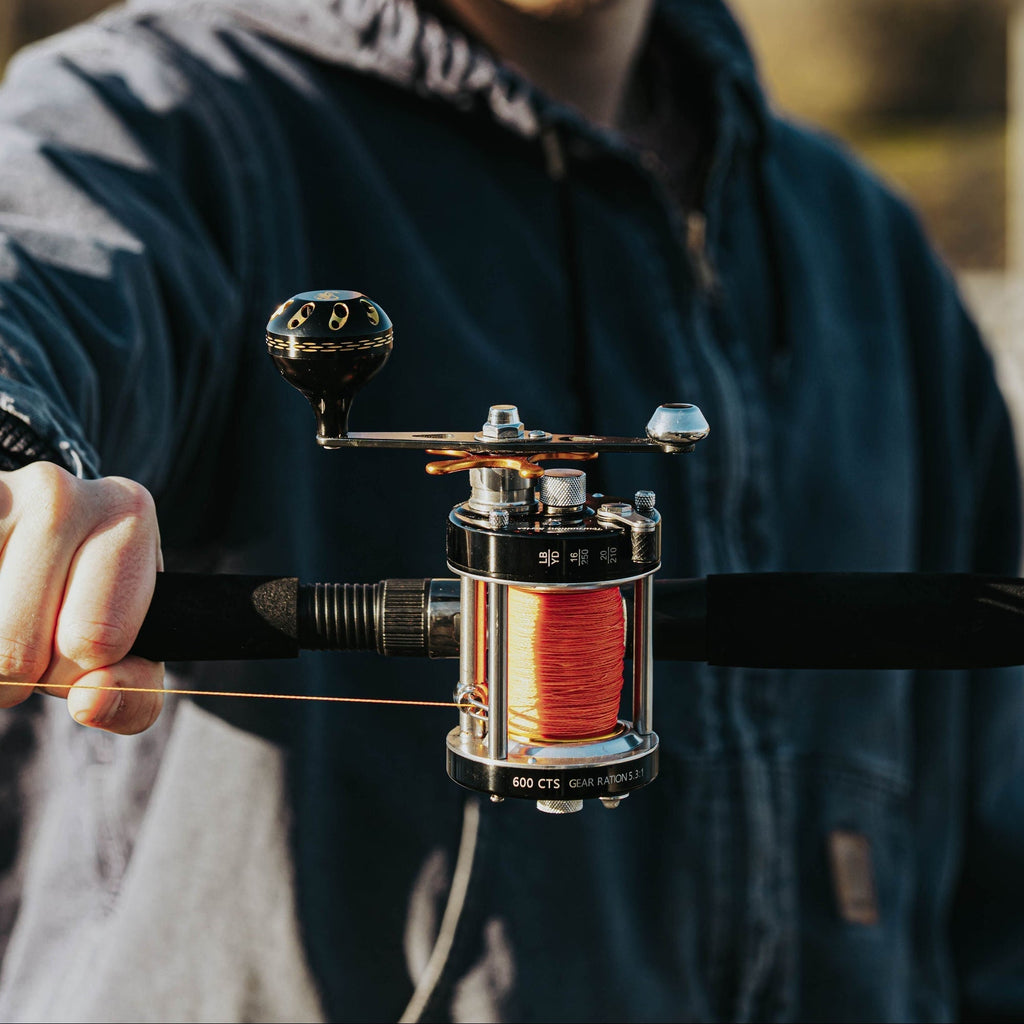 Catfish Pro 600CTS Round Baitcaster Reel Carbon Drag 6 + 1 Bearings