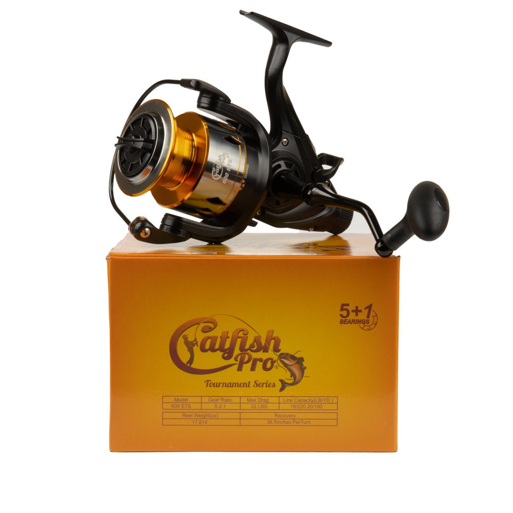 Catfish Pro 600STS Spinning Reel – 22LB Drag | Live Liner | 5 + 1 Bearings