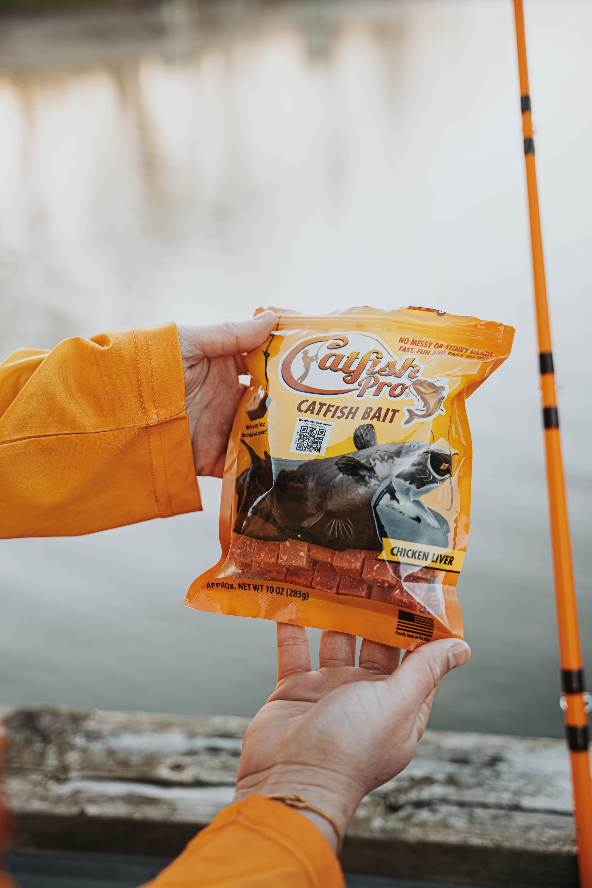 Catfish Pro Chicken Liver Bait – Concentrated Natural Oil & Protein Formula | Bundle Save:: + ChumPODS | Li
